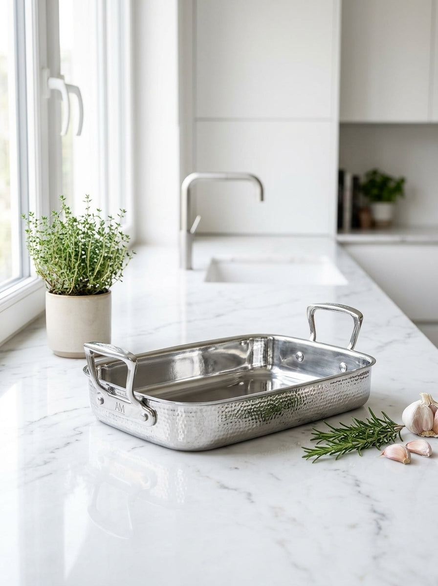 Plat À Four 35cm - Acier Inoxydable - Inox