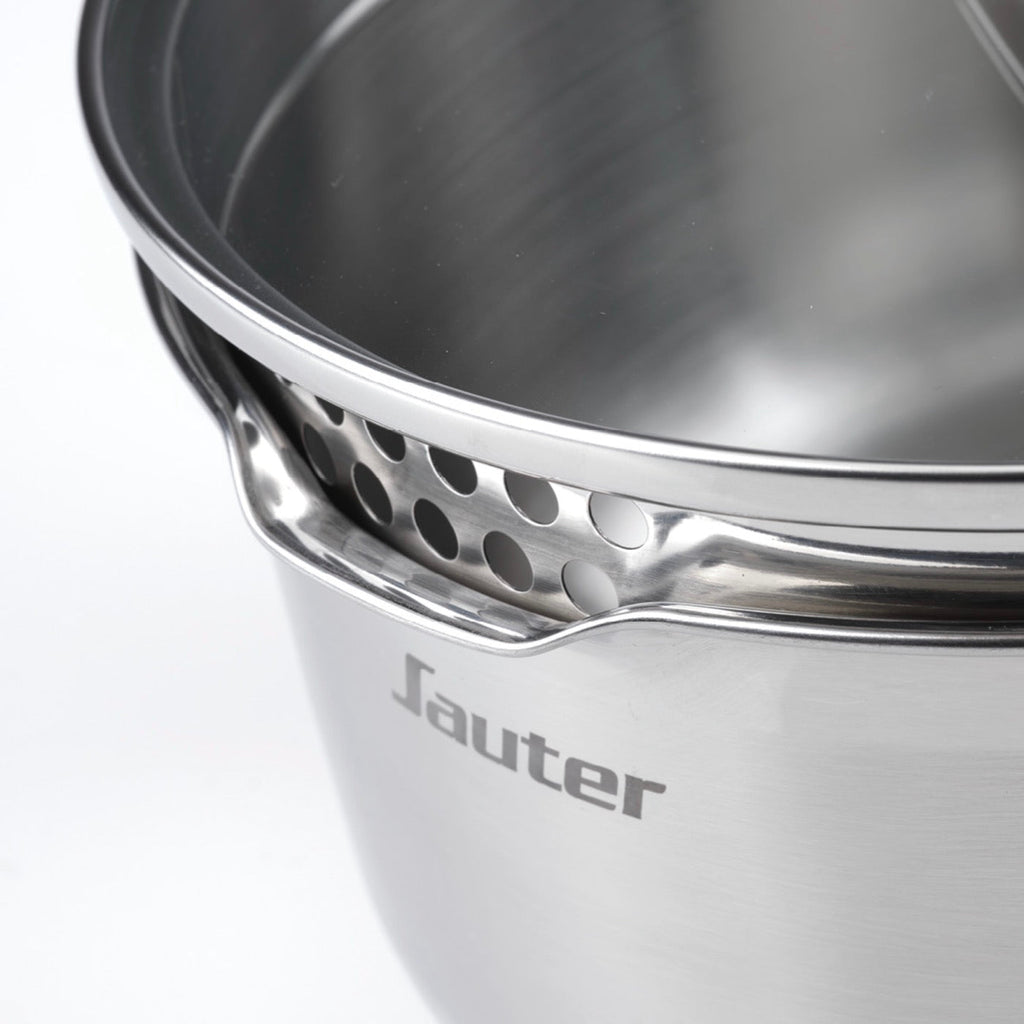 Couvercle En Verre Avec Bouton En Inox - Transparent/Argenté - 3 Tailles