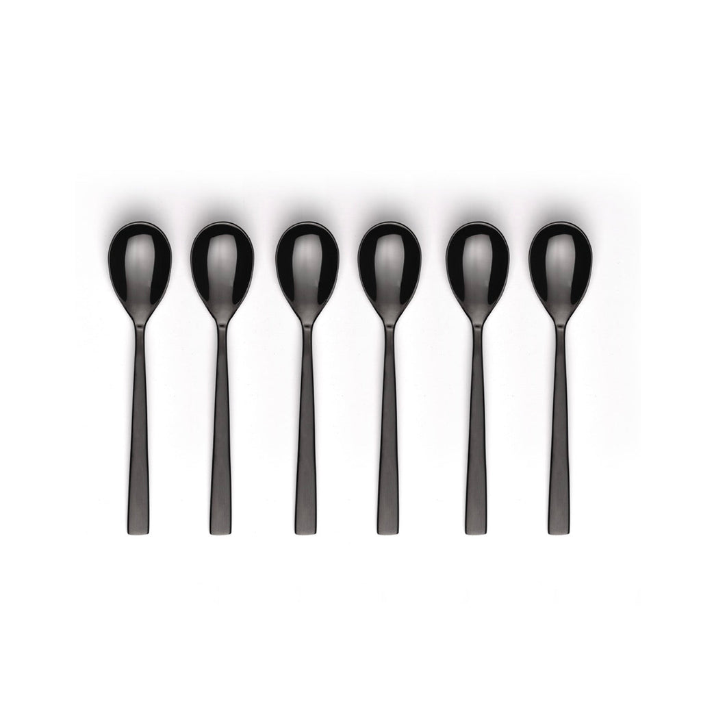 Set De 6 Cuillères À Café - Noir