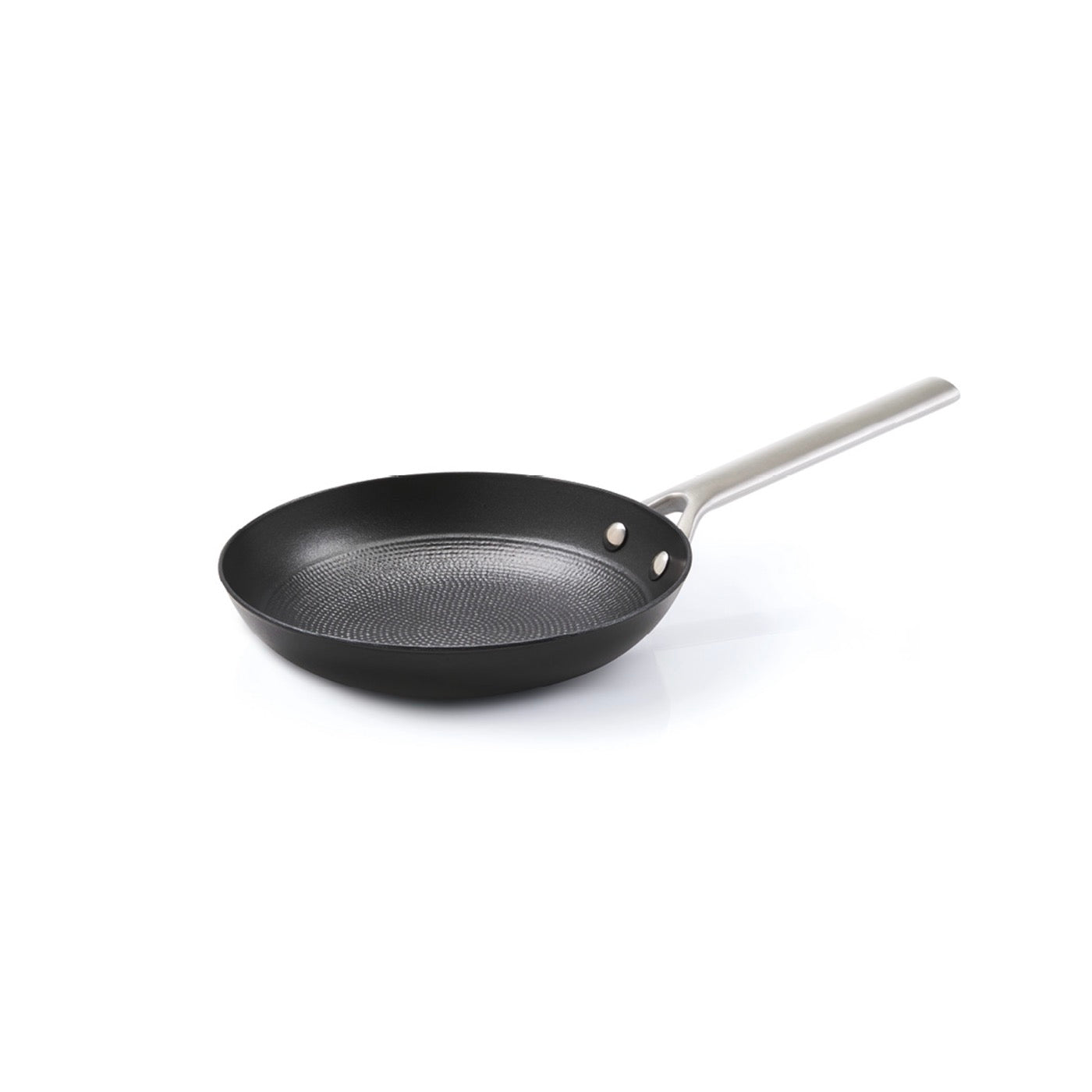 Poêle En Fonte Structure Nid D'Abeille Avec Poignée En Inox - Noir - 3 Tailles