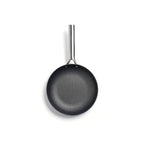 Poêle En Fonte Structure Nid D'Abeille Avec Poignée En Inox - Noir - 3 Tailles
