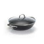 Wok En Fonte Structure Nid D'Abeille - Noir - 30cm