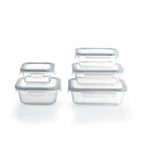 Set De 5 Boîtes De Conservation Avec Couvercle - Transparent