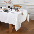 Nappe Tissé Jacquard - Blanc