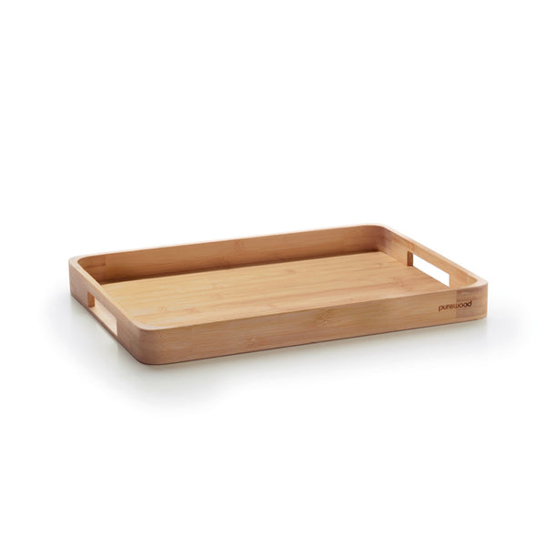 Plateau De Service Avec Deux Poignées - Bambou - Bois