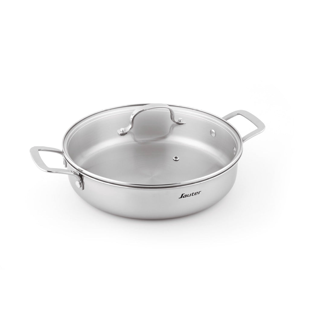 Sauteuse Triply Avec Couvercle - Multinox - Argenté - 28cm
