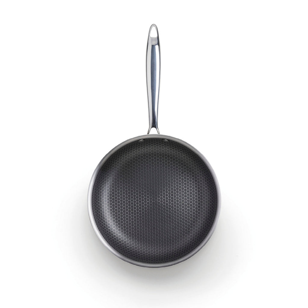 Poêle Triply - 24CM - Revêtement Nid D'Abeille Anti-Adhésif - Argenté