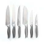 Set De 6 Couteaux Acier Inoxydable - Argenté