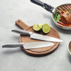 Set De Porte-Couteaux Universel + 5 Couteaux - Argenté