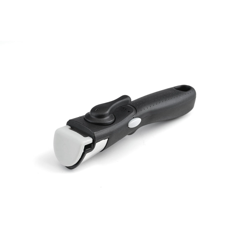 Set De 3 Casseroles En Inox + 3 Poêles + 1 Poignée Amovible + 3 Couvercles Passoires Avec Manche En Inox - Argenté