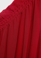 Robe Asymétrique Froncée Ceinture