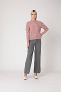 Pull Col Rond - Old Pink