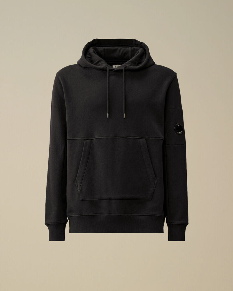 CP Company - Sweat À Capuche Diagonal Fleece Lens – Noir