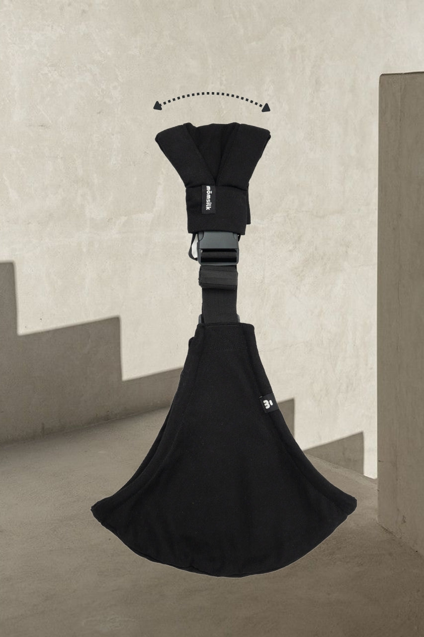 Porte-bébé MomSwing - Noir Intense