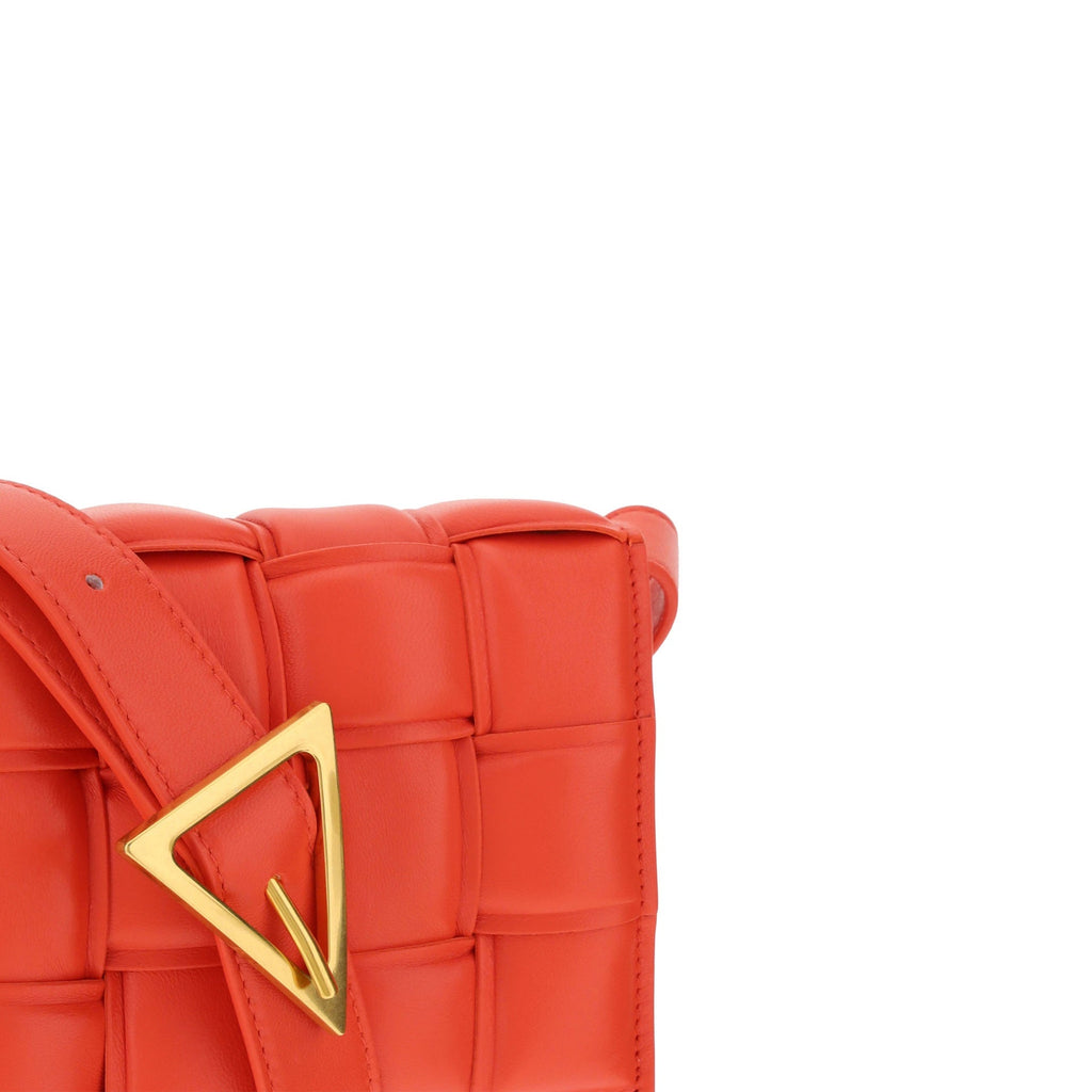 Bottega Veneta Intreccio Shoulder Bag - Red - Femme