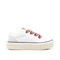 Baskets Lanvin Cotton Lace-Up - White - Femme