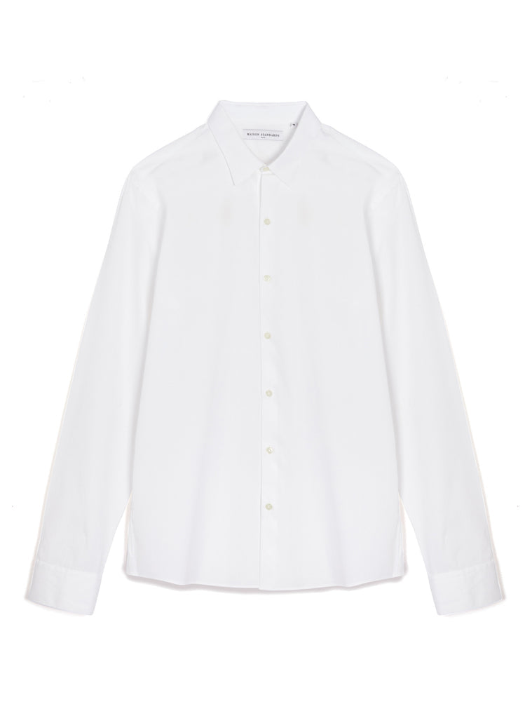 Maison Standards - Chemise En Popeline - Blanc - Homme