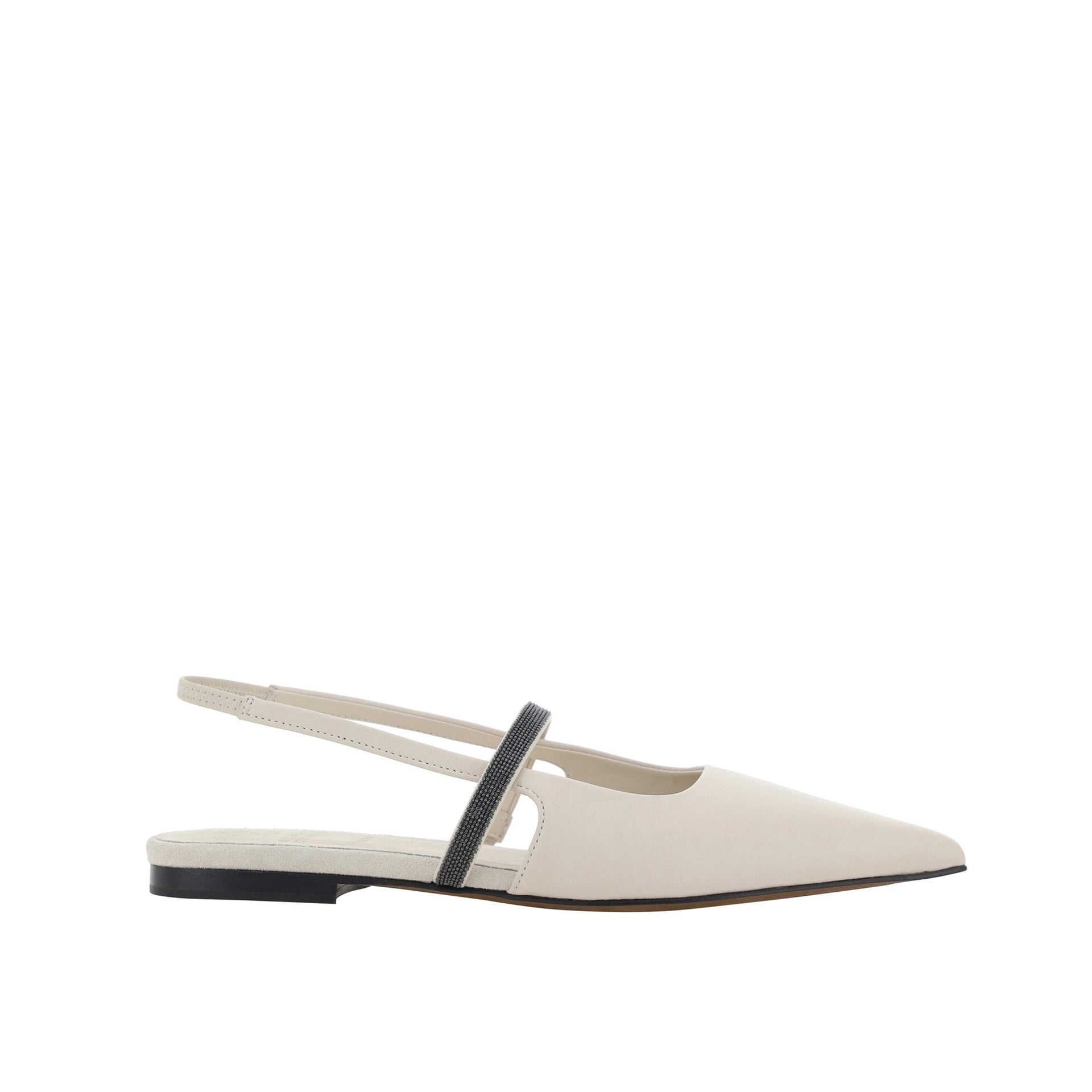 Ballerines Brunello Cucinelli Slingback - Cream - Femme