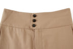 Lily - Pantalon - Marron Roche
