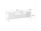 Kasha - Meuble Tv Avec Niche - Pieds Or