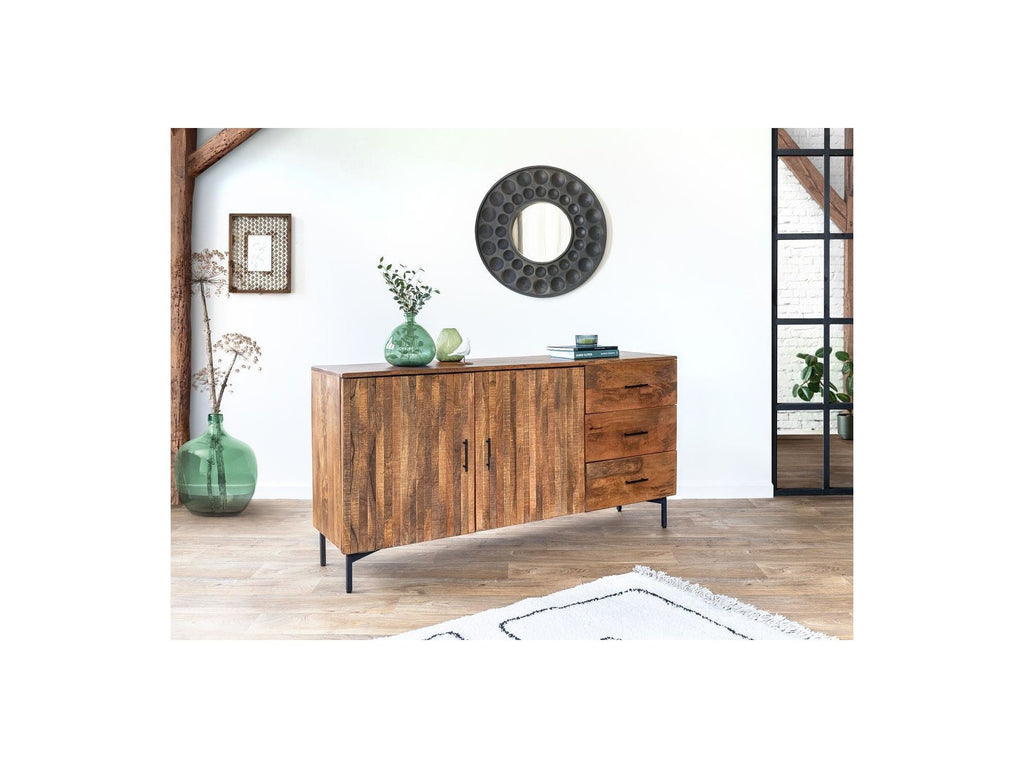 Balthazar - Buffet 2 Portes - Bois Massif De Manguier