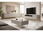 Kasha - Meuble Tv Avec Niche - Pieds Or