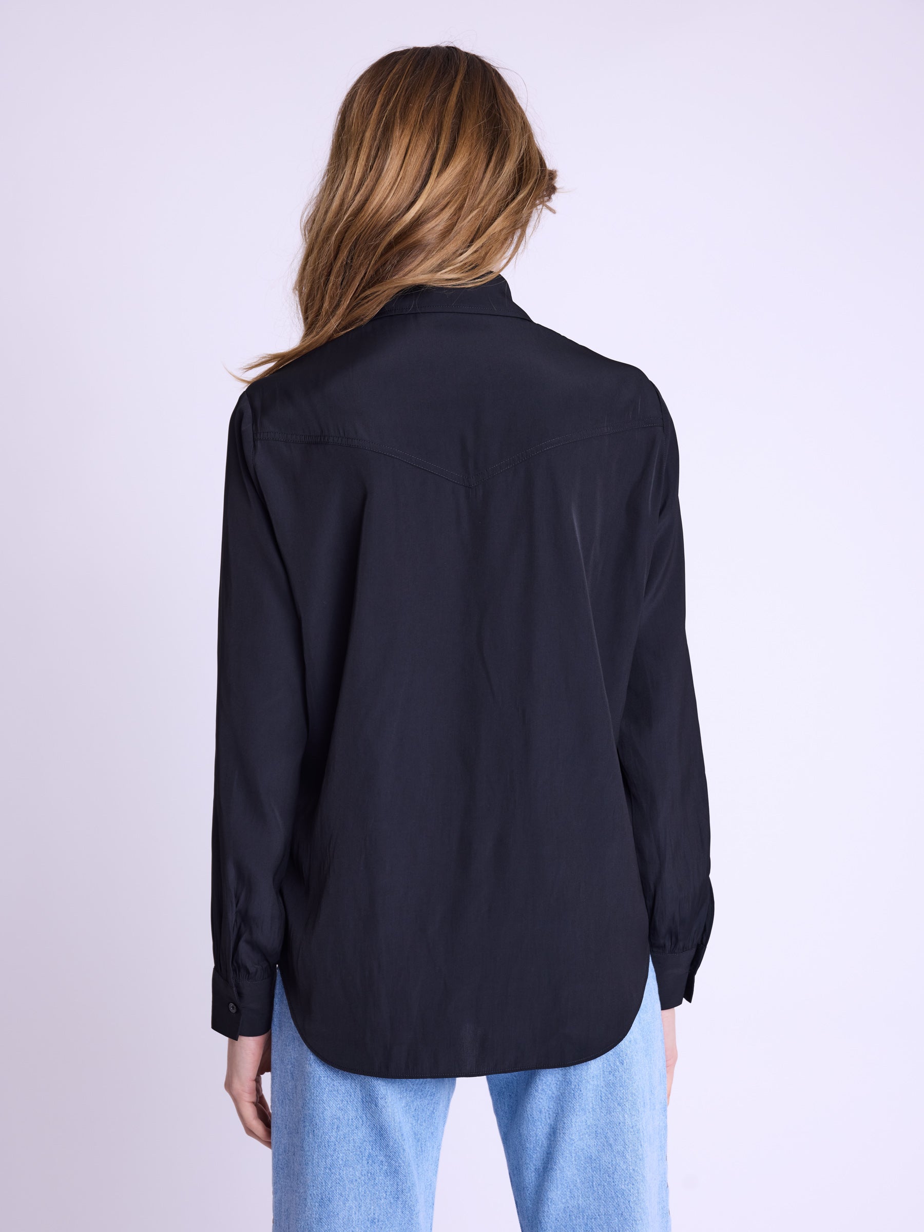 Chemise Avec Franges - Black