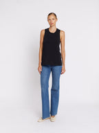 Debardeur Col Rd Tresse - Black