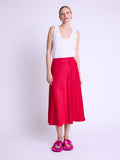 Jupe Longue Elastiquee A Taill - Fuchsia