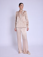 Veste Tailleur Satinee - Camel