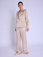 Veste Tailleur Satinee - Camel