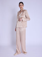 Veste Tailleur Satinee - Camel