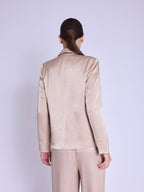 Veste Tailleur Satinee - Camel