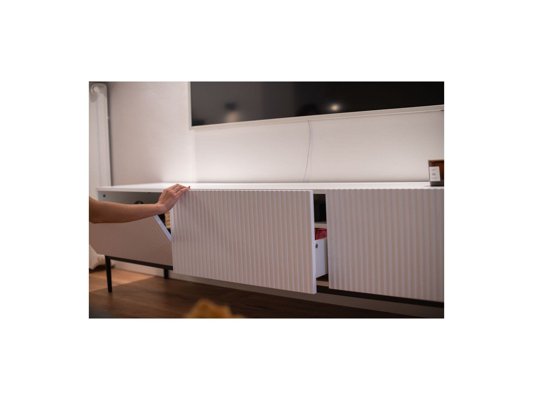 Kasha - Meuble Tv - Pieds Noirs - 2 Tailles