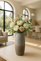 Terea - Vase - Verre - Taupe/Gris