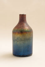 Sunset - Vase Aux Nuances Bleuté Et Rosé - Verre