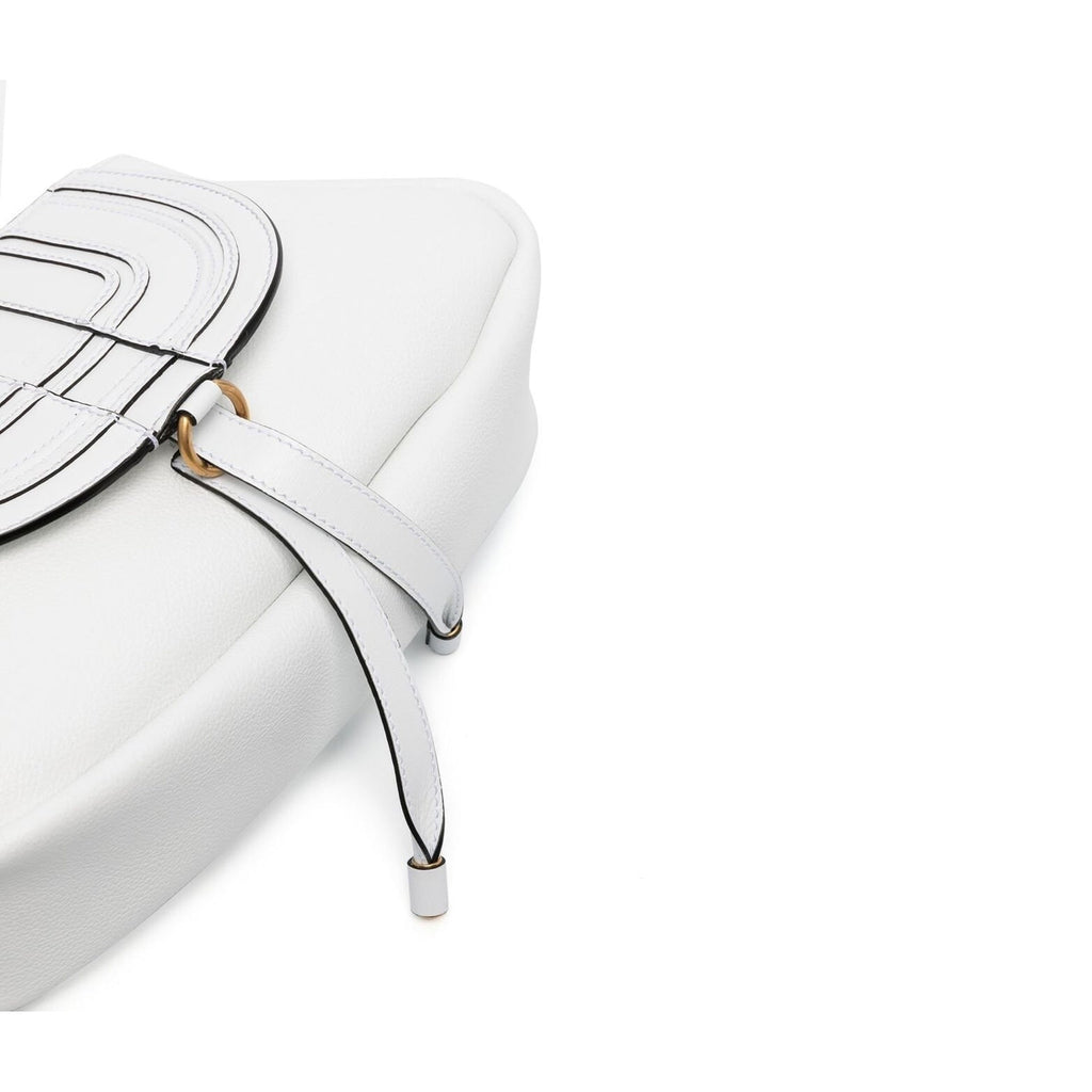 Chloe' Marcie Clutch Shoulder Bag - White - Femme