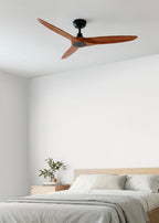 Wind Century - Ventilateur De Plafond En Bois 40W Silencieux - Noir/Bois Foncé