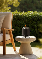 Fire Pit Compact - Brasero De Table 1,5Kw Extérieur À Pellets Sans Fumée - Noir