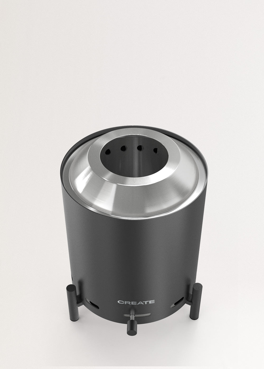 Fire Pit Compact - Brasero De Table 1,5Kw Extérieur À Pellets Sans Fumée - Noir