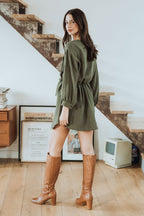 Robe Mina Kaki Coton