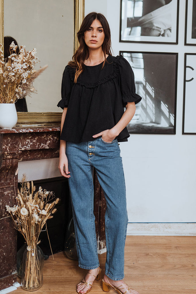 Blouse Sally Lin Noir