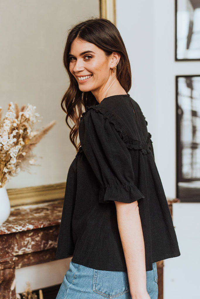 Blouse Sally Lin Noir