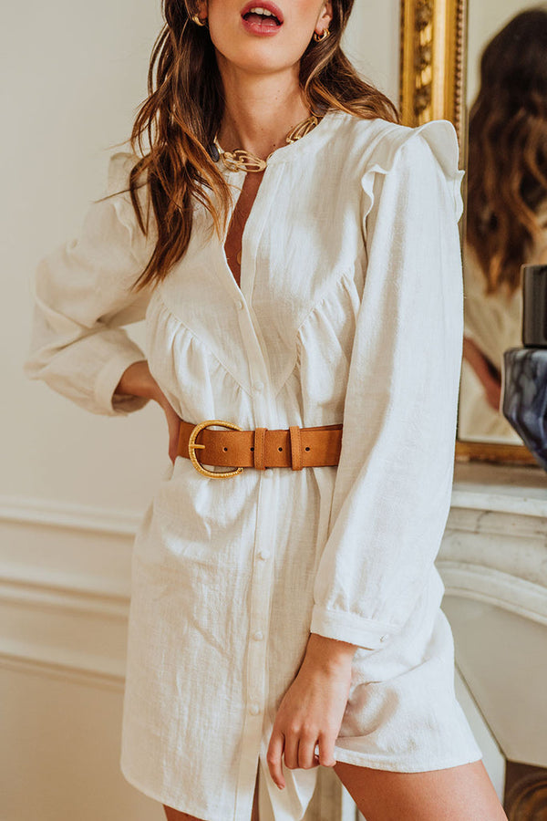 Robe Castille Lin Blanc