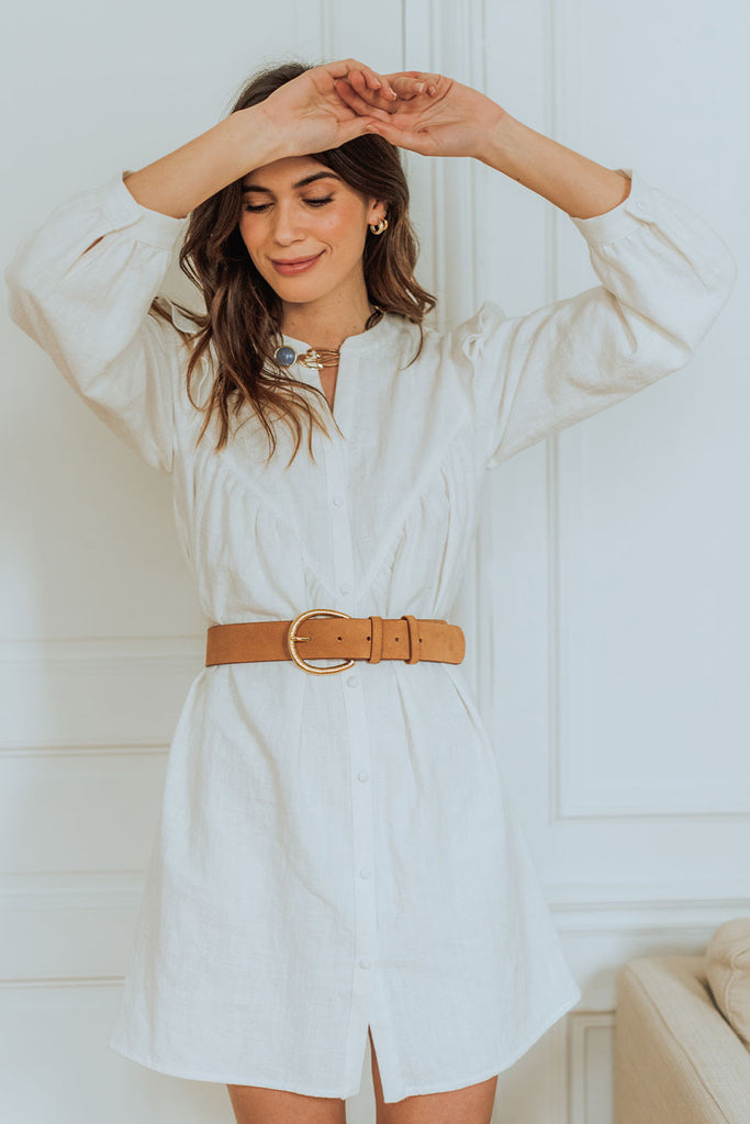 Robe Castille Lin Blanc