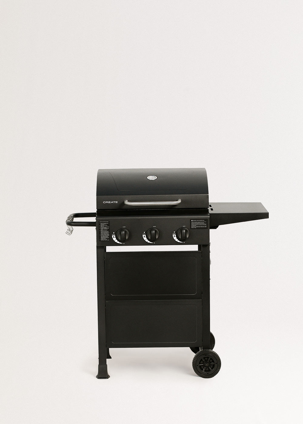 Bbq Gas Burner - Barbecue À Gaz 9KW Avec 3 Brûleurs Et Table Rabattable