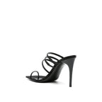 Sandales Saint Laurent Jerry 95 Satin - Black - Femme