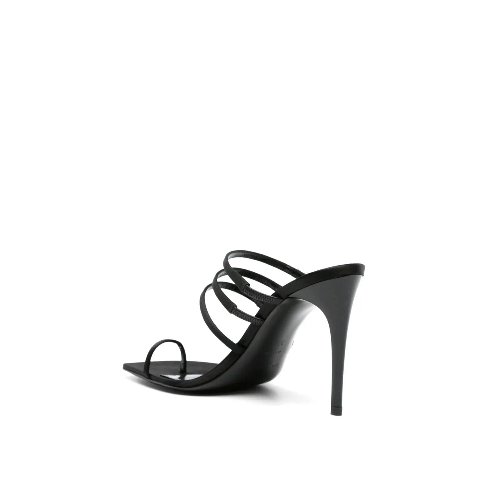 Sandales Saint Laurent Jerry 95 Satin - Black - Femme
