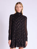 Robe Courte Imprimé - Jacquard Lurex Print