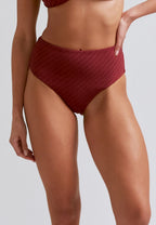 Culotte Haute Bordeaux - Rouge